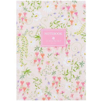 Книга записна Axent Turnowsky Floral 1 8457-10-A-TR, А5, 96 аркушів, клітинка, тверда обкладинка 8457-10-A-TR фото