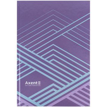 Книга записна Axent Lines 8422-583-A, А4, 96 аркушів, клітинка, бузкова 8422-583-A фото