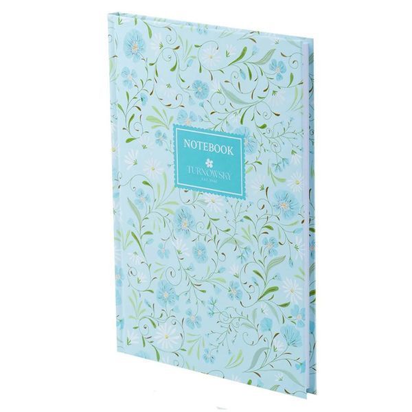 Книга записна Axent Turnowsky Floral 2 8457-11-A-TR, А5, 96 аркушів, клітинка, тверда обкладинка 8457-11-A-TR фото