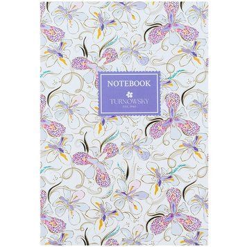 Книга записна Axent Turnowsky Floral 4 8457-13-A-TR, А5, 96 аркушів, клітинка, тверда обкладинка 8457-13-A-TR фото