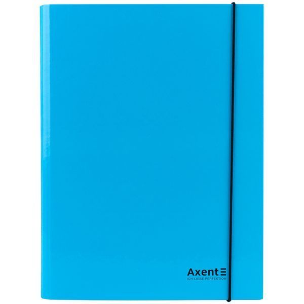 Папка на гумках об'ємна Axent Pastelini 1213-22-A, А4, блакитна 1213-22-A фото