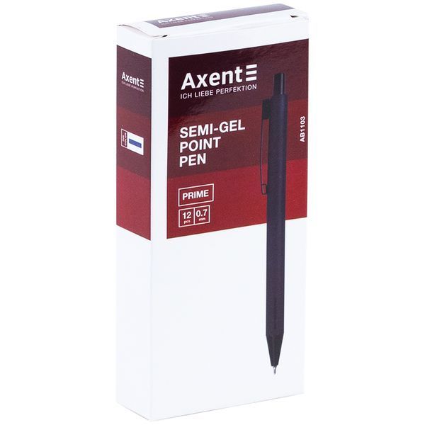 Ручка масляна автоматична Axent Prime AB1103-02-02-A, 0.7 мм, синя AB1103-02-02-A фото