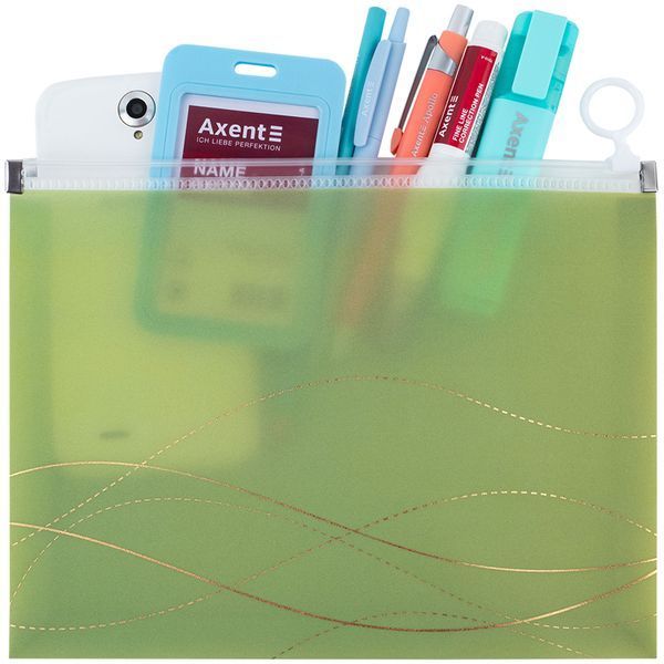 Папка на блискавці zip-lock Axent Waves-3 1498-42-A, А5 1498-42-A фото