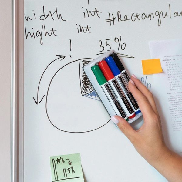 Маркер Axent Whiteboard D2800-80: 4 маркера и магнитный держатель-губка D2800-80 фото