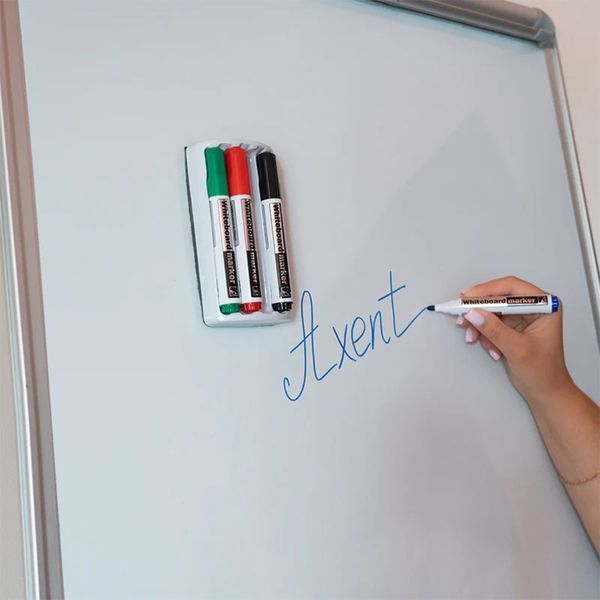 Маркер Axent Whiteboard D2800-80: 4 маркера и магнитный держатель-губка D2800-80 фото
