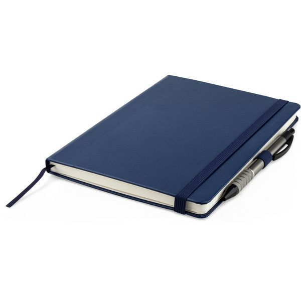 Книга записна Axent Partner Prime 8305-02-A, A5, 145x210 мм, 96 аркушів, клітинка, тверда обкладинка, темно-синя 8305-02-A фото