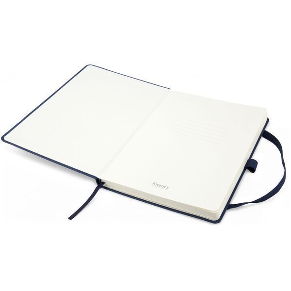 Книга записна Axent Partner Prime 8305-02-A, A5, 145x210 мм, 96 аркушів, клітинка, тверда обкладинка, темно-синя 8305-02-A фото