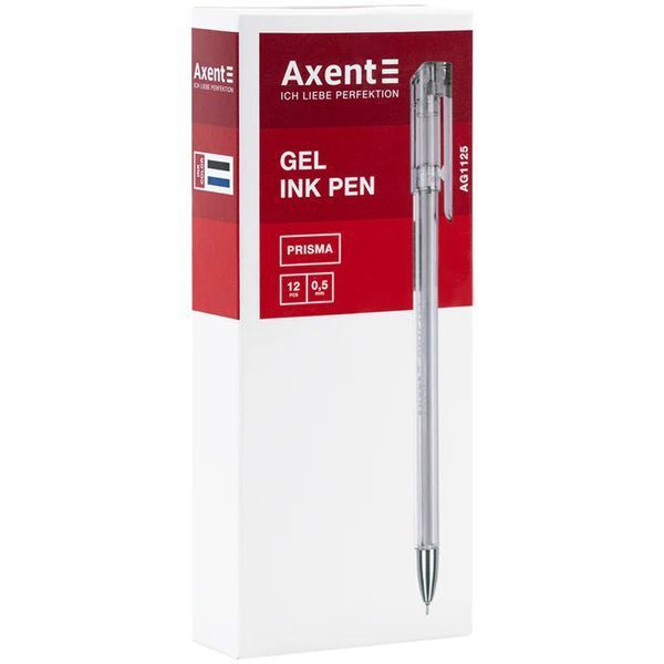 Ручка гелева Axent Prisma AG1125-01-A, 0.5 мм, чорна AG1125-01-A фото