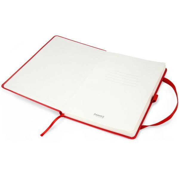 Книга записна Axent Partner Prime 8305-06-A, A5, 145x210 мм, 96 аркушів, клітинка, тверда обкладинка, червона 8305-06-A фото