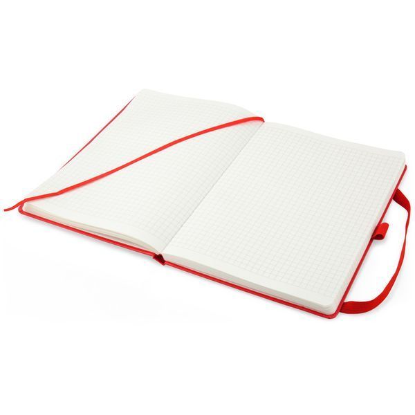 Книга записна Axent Partner Prime 8305-06-A, A5, 145x210 мм, 96 аркушів, клітинка, тверда обкладинка, червона 8305-06-A фото