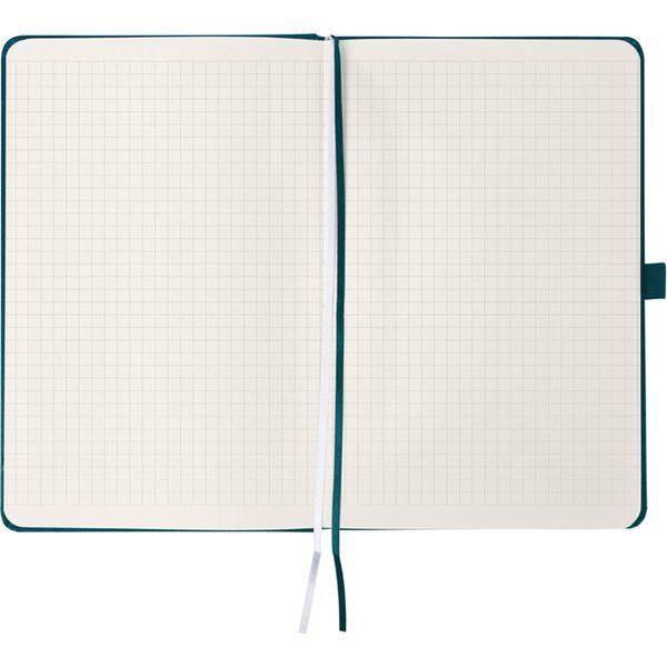 Книга записна Axent Partner 8201-31-A, A5-, 125x195 мм, 96 аркушів, клітинка, тверда обкладинка, малахіт 8201-31-A фото