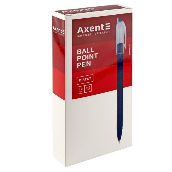 Ручка кулькова Axent Direkt AB1002-02-A, 0.5 мм, синя AB1002-02-A фото