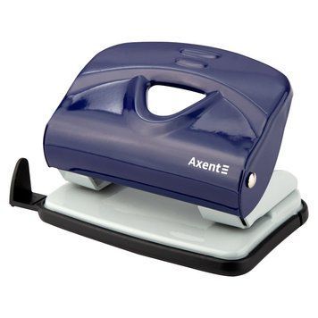 Дырокол для бумаги Axent Exakt-2 3920-02-A, металлический, 20 листов, синий 3920-02-A фото